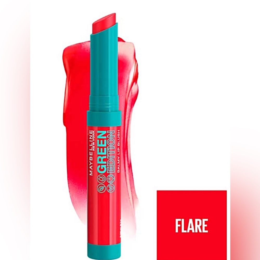 🆕 Maybelline Green Edition Balmy
Lip Blush 004 Flare